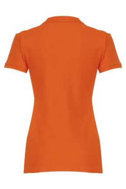 Dames polo oranje