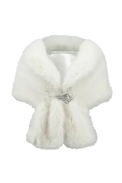 Dames poncho/cape ecru