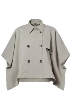 Dames poncho/cape groen