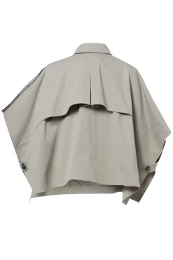 Dames poncho/cape groen