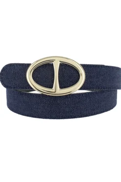 Dames riem blauw