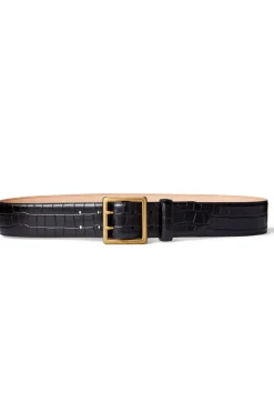 Dames riem zwart