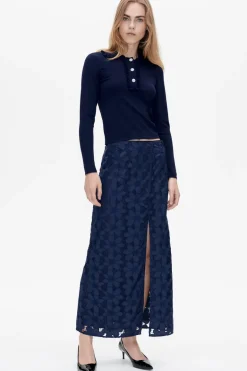 Dames rok blauw