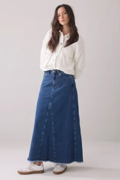 Dames rok blauw