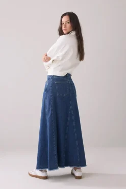 Dames rok blauw