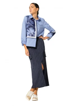 Dames rok blauw