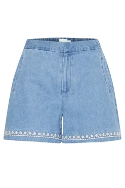 Dames short blauw