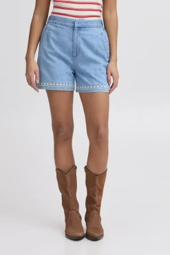 Dames short blauw