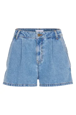 Dames short blauw