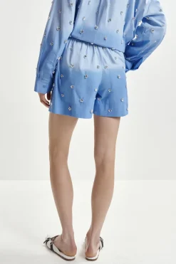 Dames short blauw