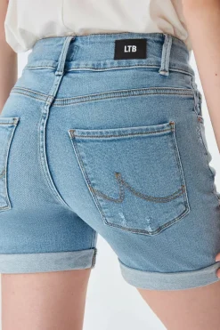 Dames short blauw