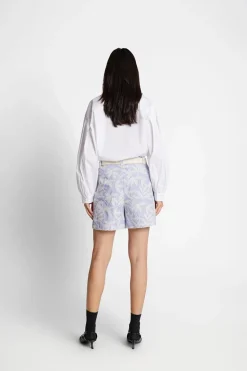 Dames short blauw