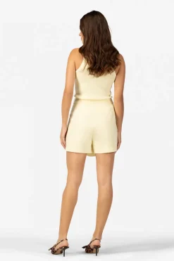 Dames short geel