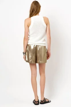 Dames short goud