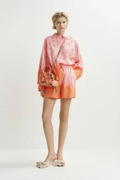 Dames short oranje