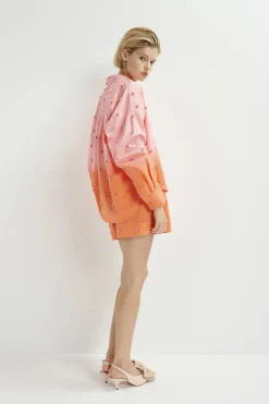Dames short oranje