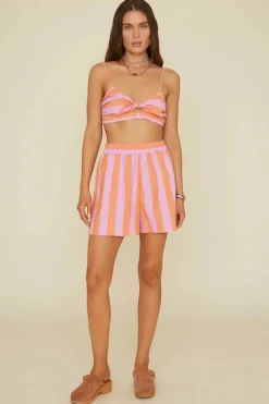 Dames short oranje