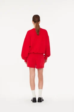 Dames short rood