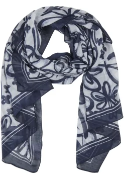 Dames sjaal blauw