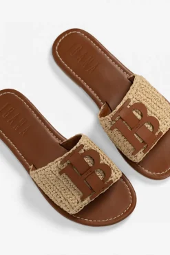 Dames slippers bruin