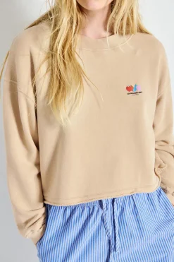 Dames sweater bruin