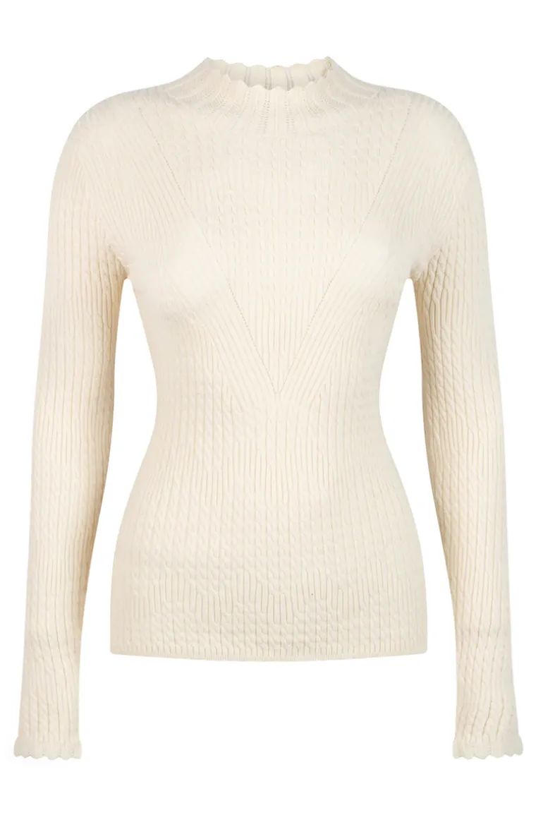 Dames sweater ecru