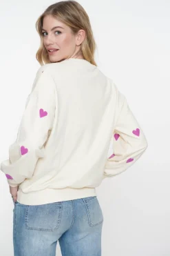 Dames sweater ecru
