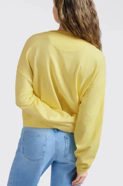 Dames sweater geel