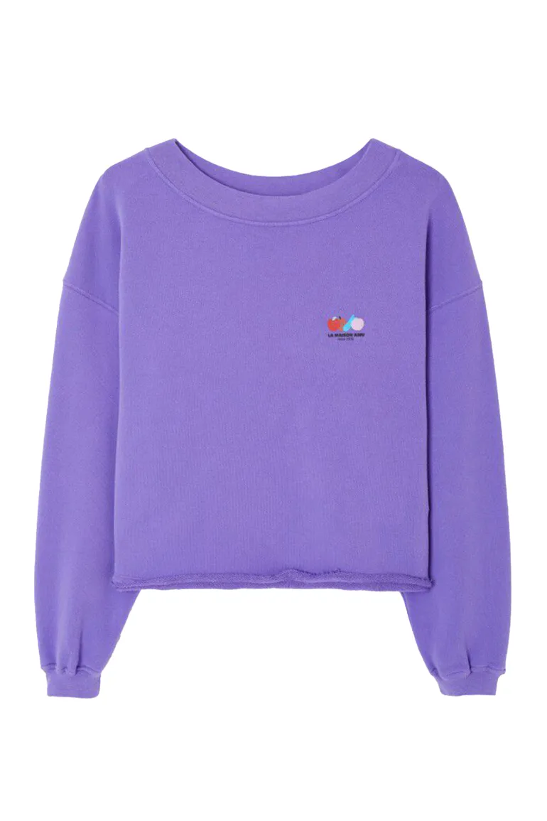 Dames sweater paars