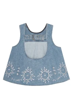 Dames top blauw