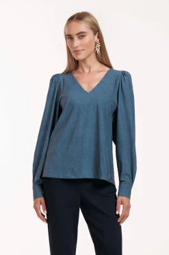 Dames top blauw