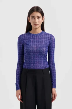Dames top blauw