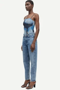 Dames top blauw