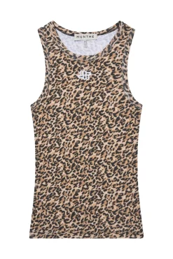 Dames top bruin