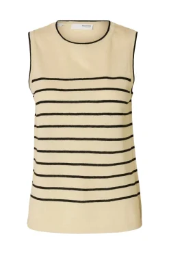 Dames top bruin