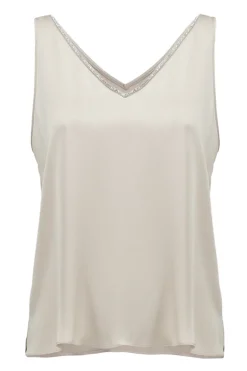Dames top bruin