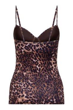 Dames top bruin