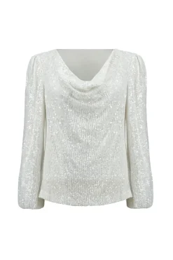 Dames top bruin