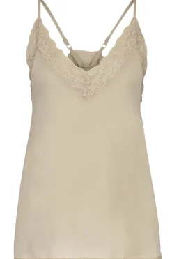 Dames top bruin
