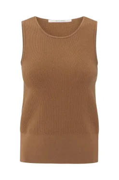 Dames top bruin