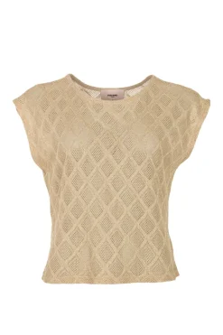 Dames top bruin