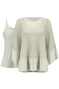 Dames top bruin