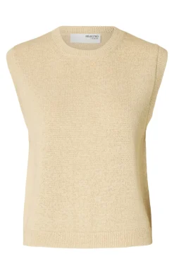 Dames top bruin