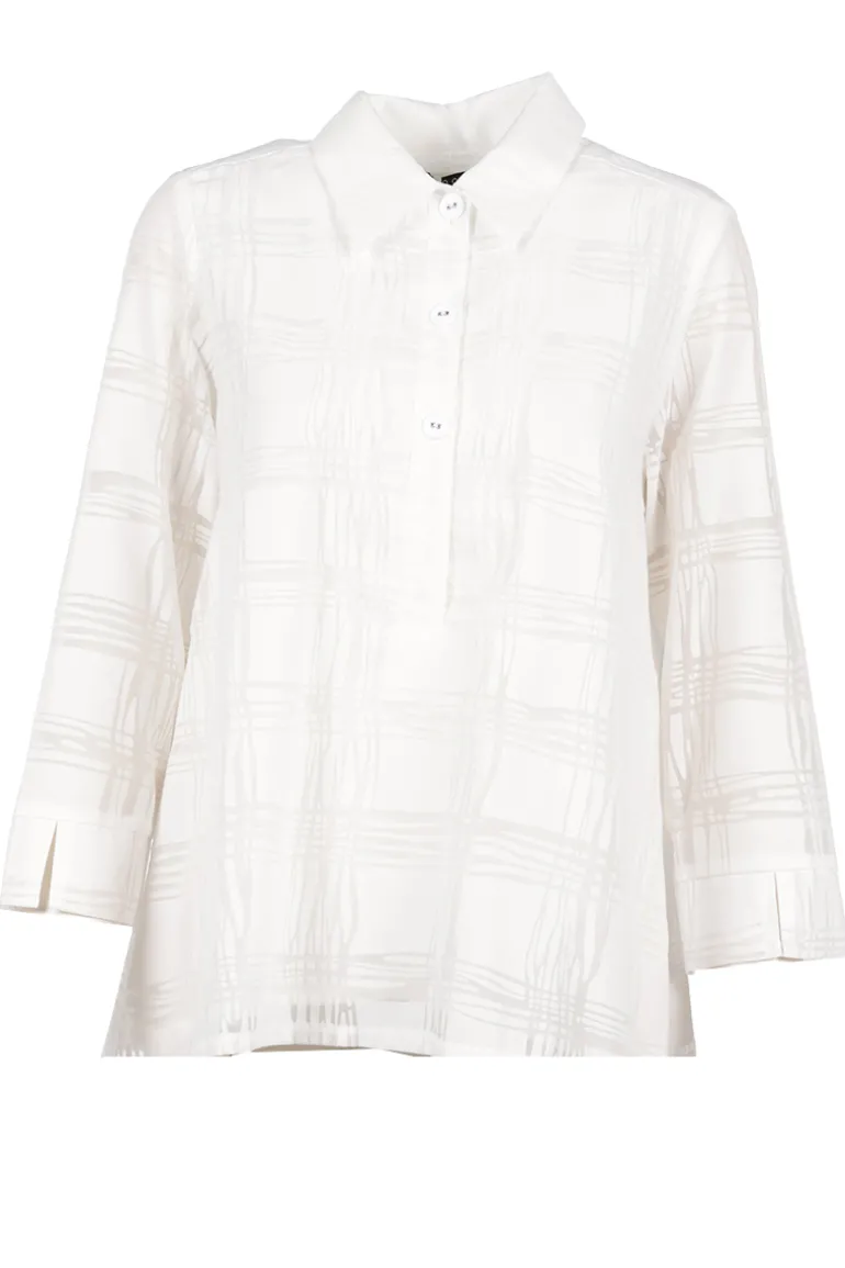 Dames top ecru
