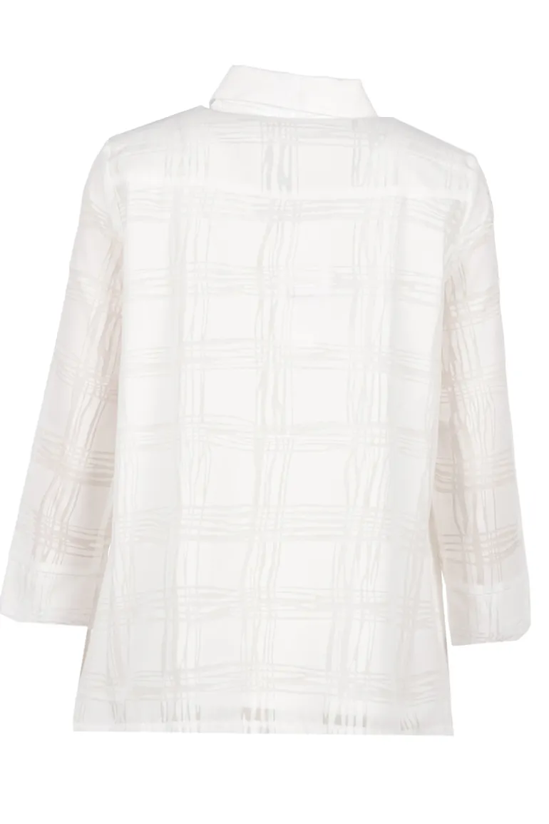 Dames top ecru