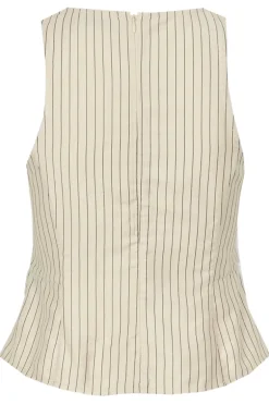 Dames top ecru