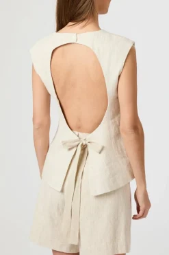 Dames top ecru