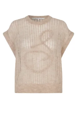Dames top ecru