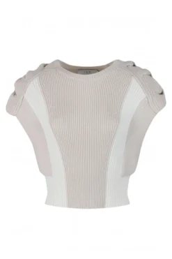 Dames top ecru