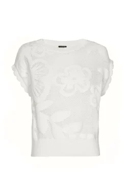 Dames top ecru